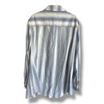 Ava & Viv  Womens Blouse Shirt Size‎ 2X Blue White Striped Long Sleeve NEW Photo 1
