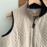 Oleg Cassini Vintage  Tan Quilted Lightweight Vest Photo 3