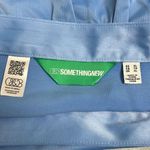 Something New XL Blue Tiered Ruffle Mini Skirt Zip Closure Stretch New Preppy Photo 6