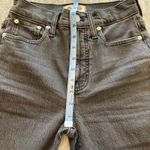 Madewell The Perfect Vintage Jean 23x27 Black Mid Rise Denim Mom Straight Leg Photo 3