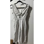 Everly  Women's Striped Knot‎ Front Jumpsuit Sleeveless Casual Comfy - Medium Photo 2