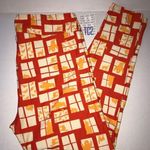 LuLaRoe Leggings Halloween Spooky Windows Sz TC2 (18+) NWT Orange Ghosts Cat Bat Photo 0