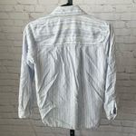 Athleta  Striped Button Down Shirt Size Medium Photo 1
