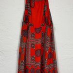 Lulus Red Halter Mini Dress Womens L Beachy Festival Summer Casual Strappy Boho Size L Photo 4