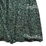 Badgley Mischka  Halter Neck Sequin Gown in Green, Size US 12 Photo 4