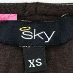 Nordstrom Sky Carradine Jacket Espresso Genuine Leather Brown Cropped Back Cardigan Wrap Photo 6