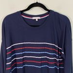 P.J. Salvage Women's Navy Striped Pullover Sleep Top Size M Photo 1
