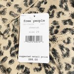 Free People NWT Printed Dogtown High Waist Shorts Cheetah Black Tan Size 29 NEW Photo 12
