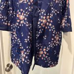 Morgan Lane NWT Floral Navy Kimono Robe Size S/M Satin Cottagecore Dressing Gown Photo 2