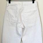 L'Agence NWT White Wide Leg Raw Hem Jeans - Size: 25 Photo 4