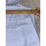 J. Jill Love Linen Blue Sleeveless Tank Dress Size L Midi Pockets Shift Sheath Size L Photo 9