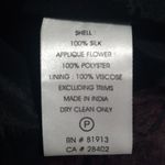 Anthropologie  Tracy Reese Maroon 3D Floral Rose Cocktail Dress NWT Photo 11