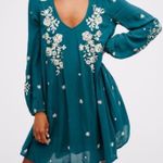 Free People  Teal Blue Tennessee Dress Photo 0