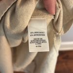 Vintage Linen Blend Cream Sleeveless Maxi Dress Tan Size 12P Photo 2