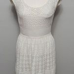 American Eagle AEO metallic pointelle crochet sweater dress size small Photo 0