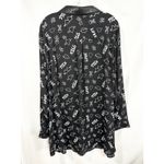 Torrid  Betsey Johnson Plus Size 5X Top Love Kiss Black Button Down Shirt 1196‎ Photo 6