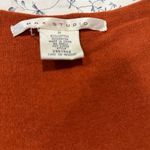 Max Studio Women's M Brown Orange Color Block Knit Dress 3/4 Sleeve Photo 2