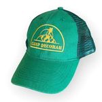 Camp Decorah Vintage Green Mesh SnapBack Trucker Hat One Size Unisex Gold Photo 0