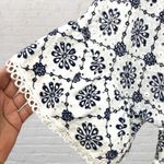 Valentina Naldi Blue White Cotton Kimono Wrap OS Size undefined Photo 5