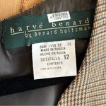 Harvé Benard Vintage Harve Benard Brown Plaid 100% Wool Dress Sz 12 Fall Autumn Leaf Photo 4