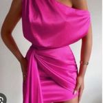 RUNAWAY THE LABEL Runway the Label Charisma Magenta One Shoulder Mini dress Size 6 Photo 0
