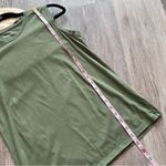 Quince olive green‎ cotton modal sleeveless top Green Photo 3