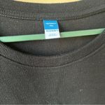 Old Navy  Black Maternity Womens Top XXL Long Sleeve Ribbed Side Slits Tunic Photo 4