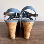 SO  Taffy Denim Women's Wedge Sandals Size 9.5 #B1574 Photo 4