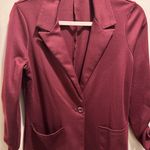 About A Girl Elegant Women's Burgundy Blazer large Photo 2