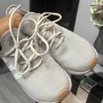 Adidas  Light Gray and White Athletic Shoes Photo 5