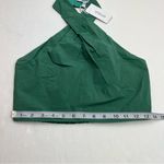Derek Lam  10 Crosby Chaya Crop Top Halter‎ Size 8 Jade Green Smocked Back NEW Photo 9