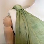 Elliatt Camilla Satin Asymmetrical Midi Dress Sage Green St Patrick’s Day Photo 10