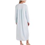 Brand New Miss Elaine Women's Size Large Aqua Paisley Print Lace Trim Nightgown Blue Photo 1