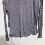 Chaser Gray Burnout Long Sleeve Oversized Top Sz S Photo 3