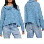 Free People NWT BFF Cowl Neck Blue Marine Sweater Photo 1