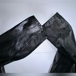 Suzanne Betro EUC SBETRO Faux leather side-zip pants with split hem - size medium Photo 6