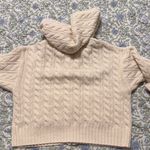 American Eagle  Cream Zip-up Cardigan Photo 3