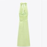 ZARA DRAPED DRESS WITH HALTER NECK Photo 2