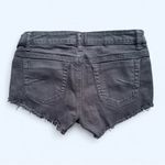 Brandy Melville Cut Off Frayed Hem Denim Jean Shorts in Black Photo 0