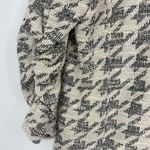 Max Studio Tweed 3/4 Ruched Sleeve Slub Knit Houndstooth Blazer M New with tags! Photo 12