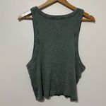 Aerie  Free Spirit Ribbed Tank Top Size XL Green Photo 4