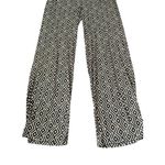 INC International Concepts Geometric Wide Leg Pants Black Stretch Trousers M Size M Photo 9