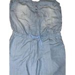 Cloth & Stone New Women's Blue Deep Surplice Back Chambray Jumpsuit Photo 9