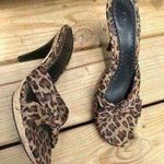 Fioni NWOT  Leopard Cork Heels Photo 4