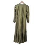 Emerson Fry India Collection Frances 3 Swiss Dot Maxi Dress Moss Green XS $188 Photo 5