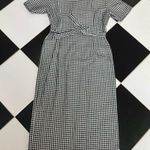 Vintage Gingham Midi Dress V Photo 1