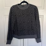 Rails  Grey and Black Marcie Mini Cheetah Leopard Crewneck Sweatshirt Size S Photo 1