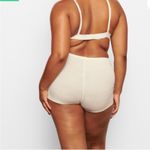 SKIMS  lace Pointelle high rise Boxer shorts in bone ivory NEW 4X Photo 3