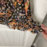 Belle Sky  Size XS Romper Black Floral Flutter Sleeve Deep V-Neck Button Women’s Photo 7