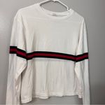 Brandy Melville John Galt Long Sleeve Tee retro stripe Photo 3